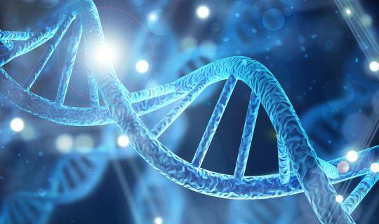 Blue genes abstract photography