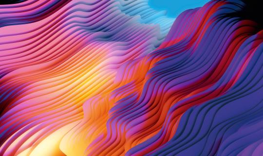 Multi-color wave texture