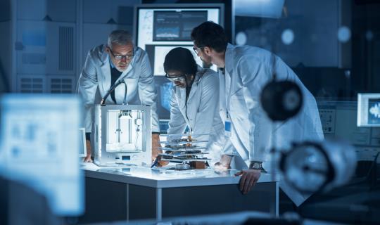 Scientists in laboratory
