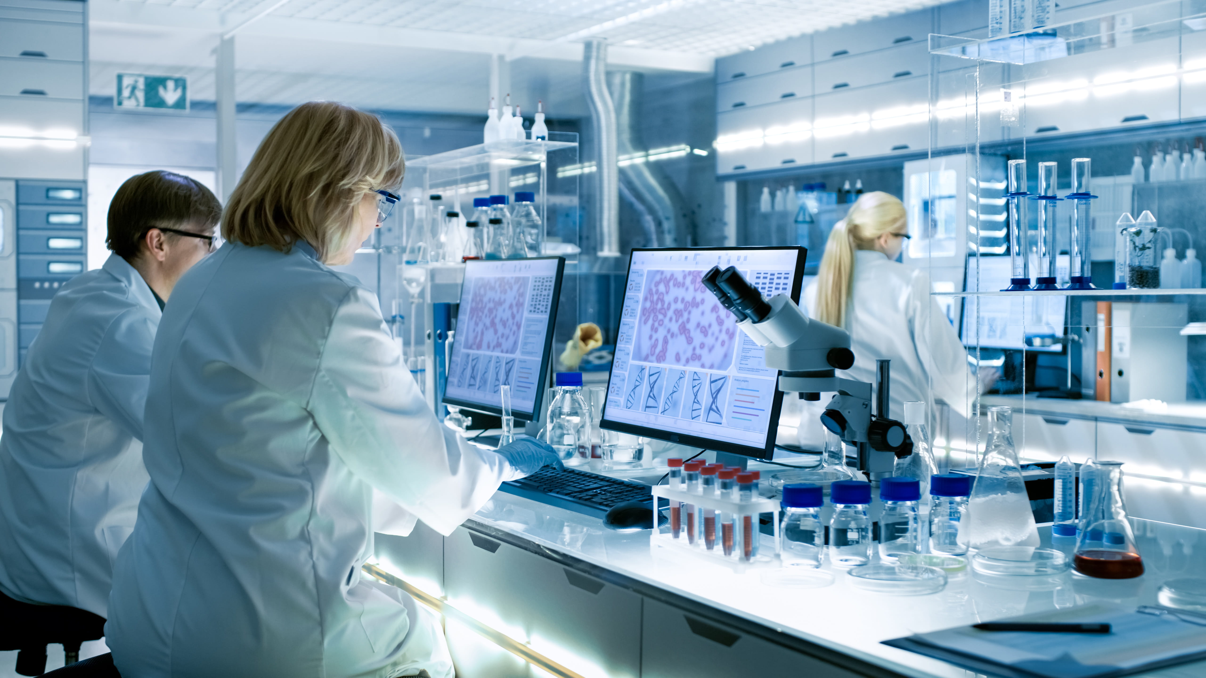 Scientists in laboratory
