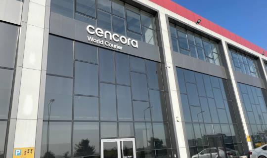 Image from outside a World Courier depot