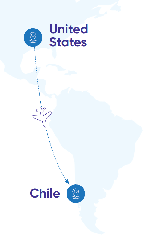 The World Courier team made sure that the dose reached Amelia on time and in good condition.