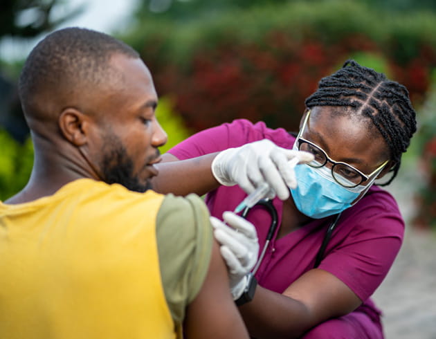 Rapidly developing a logistics plan to deploy vaccines to frontline workers 
